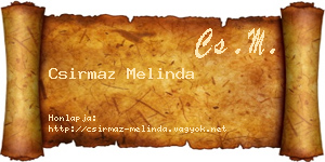 Csirmaz Melinda névjegykártya